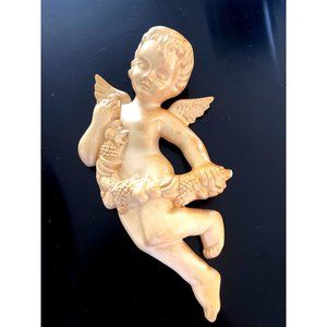 Ceramic Cherub With Fruit Vine 1970